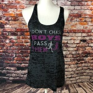 WOMENS BLACK/GRAY TANK TOP SZ LARGE